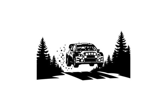 Download Rally Car Racing on Snowy Forest Road Ve - Premium Resources